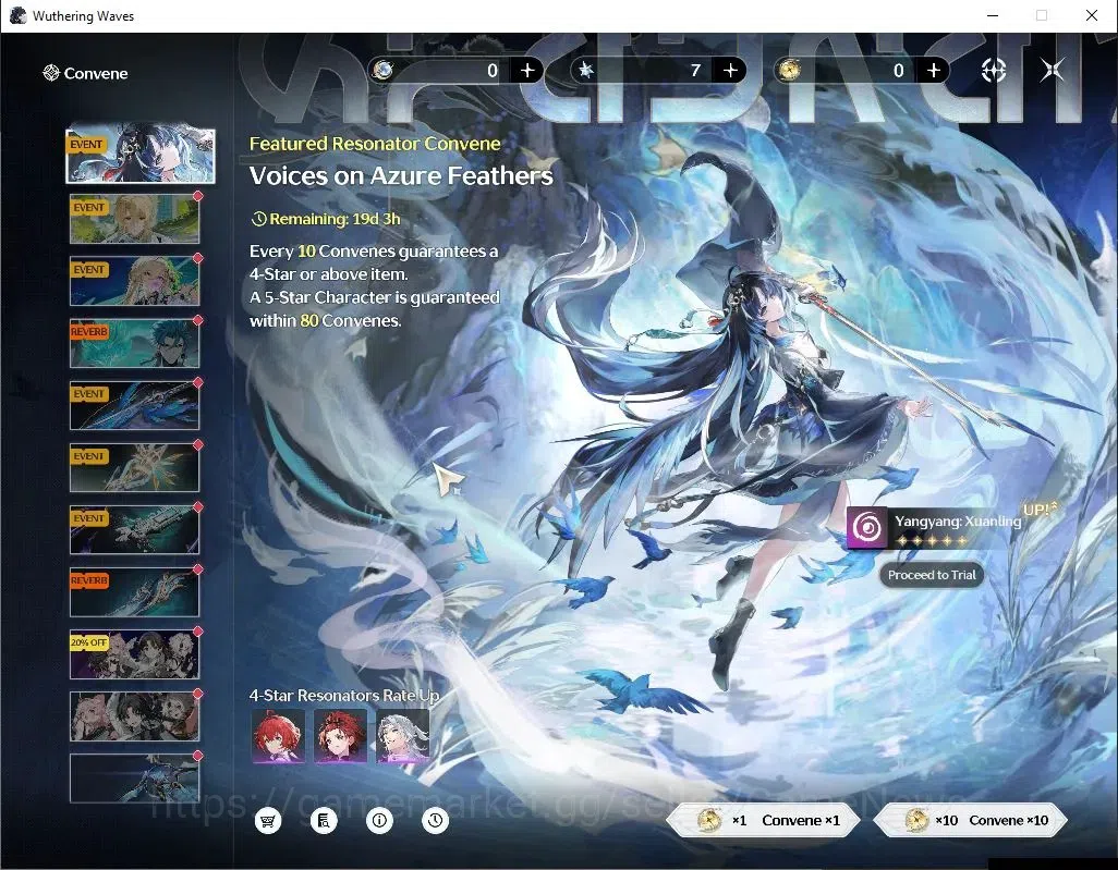 Wuthering Waves Accounts Others SEA |UL 49|2 Limited| Yangyang: Xuanling RC 3 + Signature, Rebecca |DB Lvl 30|MC Female|Log 12