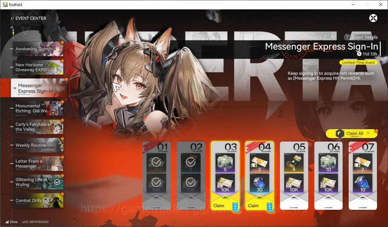 Arknights: Endfield Accounts Asia Lv51|1k Arsenal|5SSR(LaevatainP3+Sign,Last Ri image 10