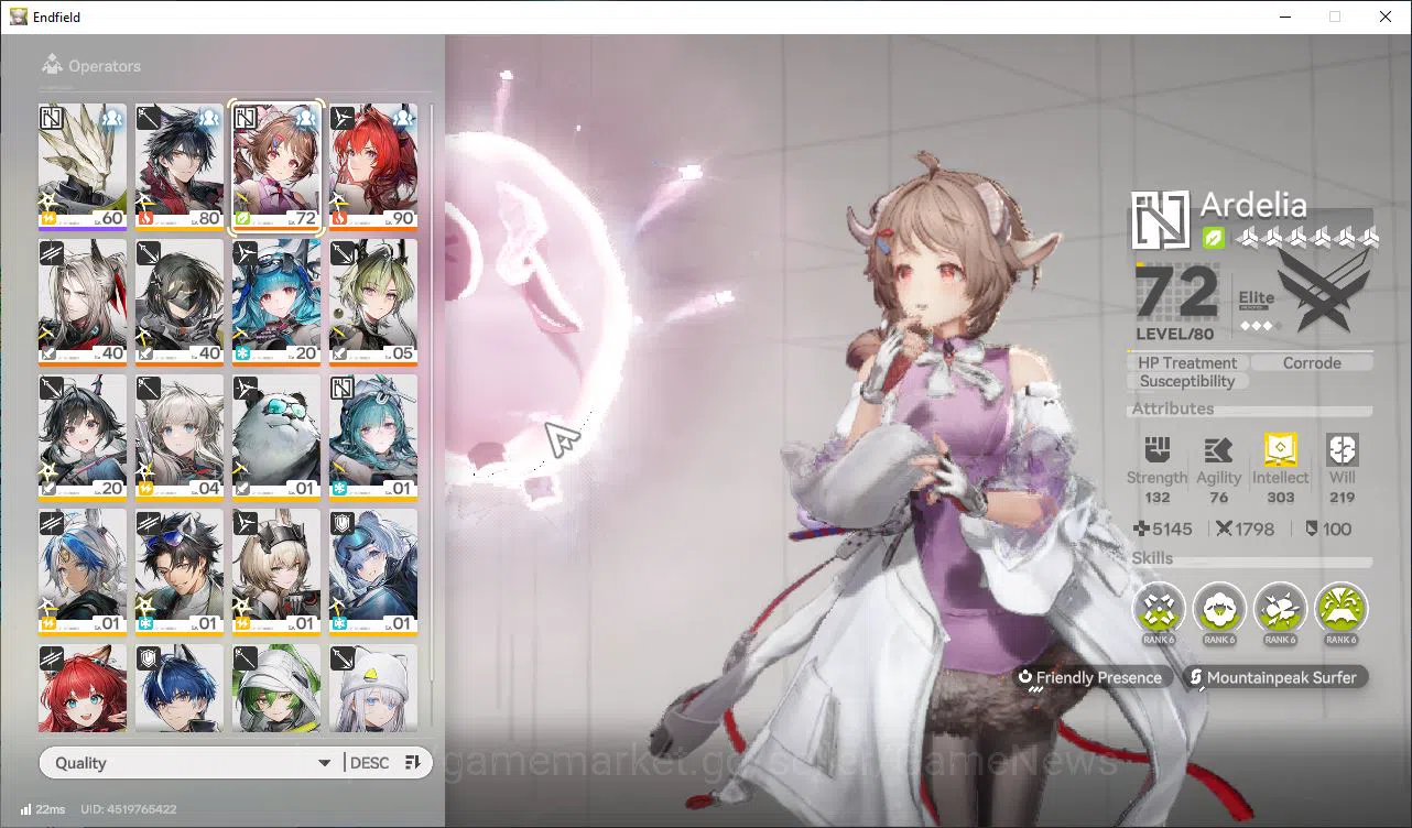 Arknights: Endfield Accounts Asia Lv51|1k Arsenal|5SSR(LaevatainP3+Sign,Last Ri image 2