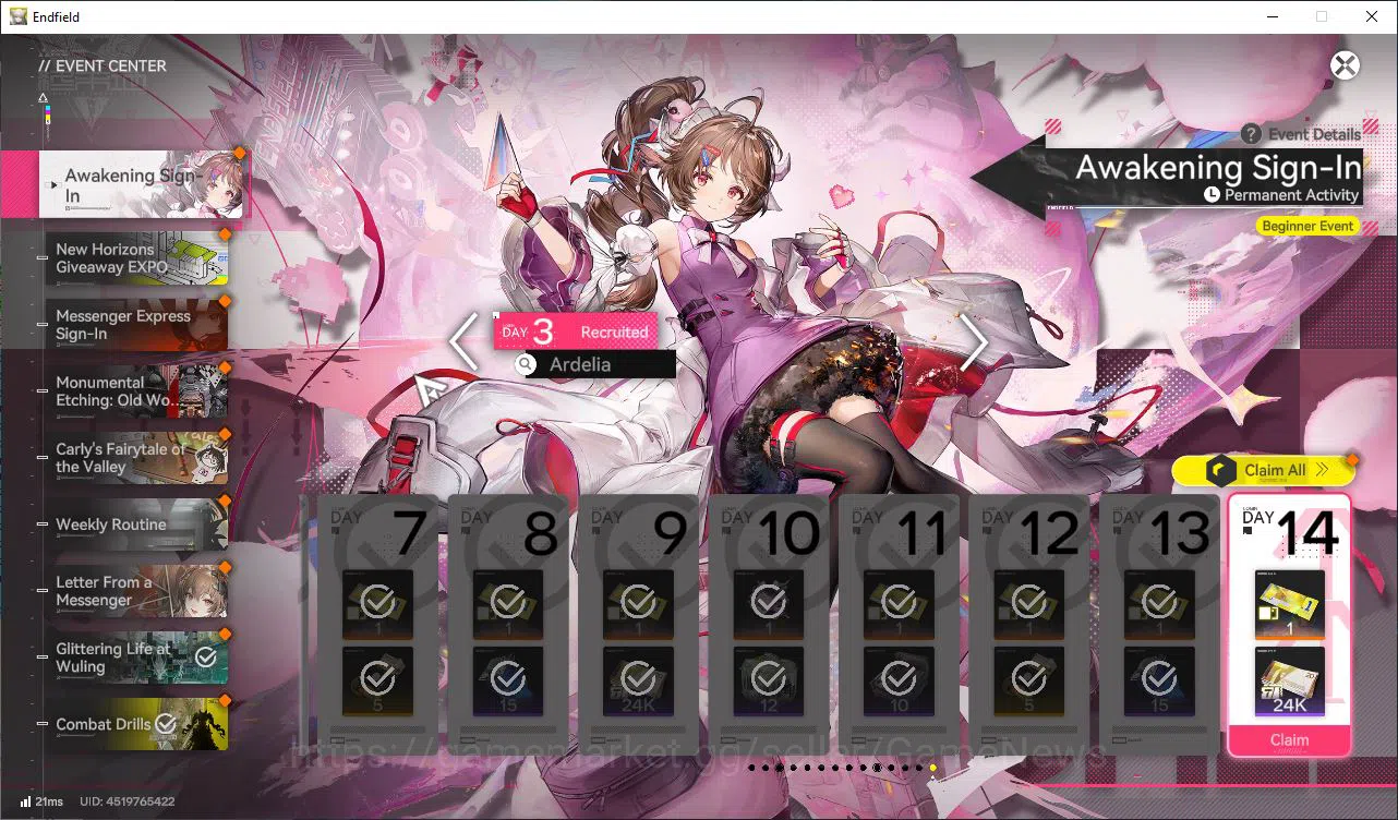 Arknights: Endfield Accounts Asia Lv51|1k Arsenal|5SSR(LaevatainP3+Sign,Last Ri image 9