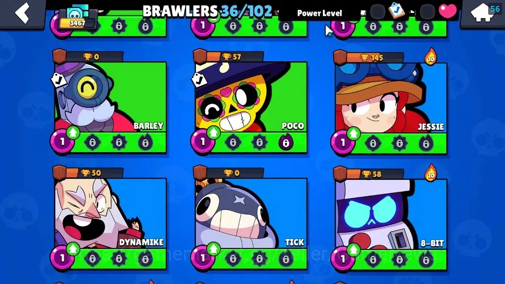 Brawl Stars Accounts 3467 Trophy|36 Brawlers 4 Max Lvl[Full Buffies Bul image 10