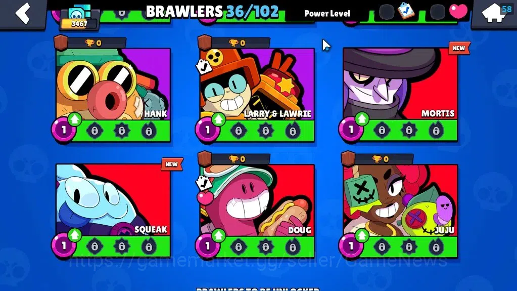 Brawl Stars Accounts 3467 Trophy|36 Brawlers 4 Max Lvl[Full Buffies Bul image 13