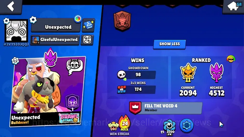Brawl Stars Accounts 3467 Trophy|36 Brawlers 4 Max Lvl[Full Buffies Bul image 3
