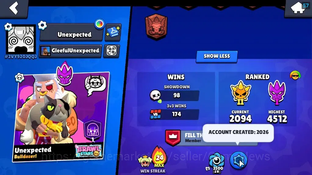 Brawl Stars Accounts 3467 Trophy|36 Brawlers 4 Max Lvl[Full Buffies Bul image 4