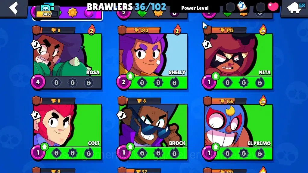 Brawl Stars Accounts 3467 Trophy|36 Brawlers 4 Max Lvl[Full Buffies Bul image 9