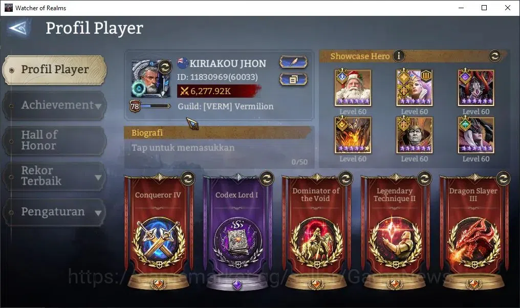 Watcher of Realms Accounts Global 60x|Lv 78|6,2M Power|10 Lord[IgridA3,Prateu image 2