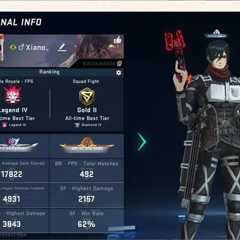 Blood Strike Accounts Collab Skin ASIA | Colab RAN Mikasa Angel|1 Ultra Melee:The Iron|1 Eternal Gun|1 Collab Guns|2 Ultra