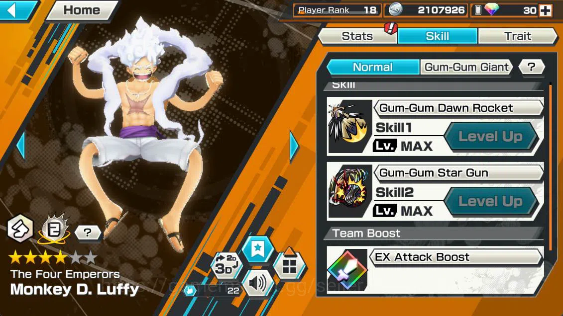 One Piece Bounty Rush Accounts Others GLOBAL | EX2 | four eperoro D luffy, Winner island Law, more detail check SS OPBR256B 4