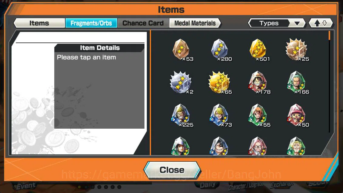 One Piece Bounty Rush Accounts Others GLOBAL | EX2 | four eperoro D luffy, Winner island Law, more detail check SS OPBR256B 7