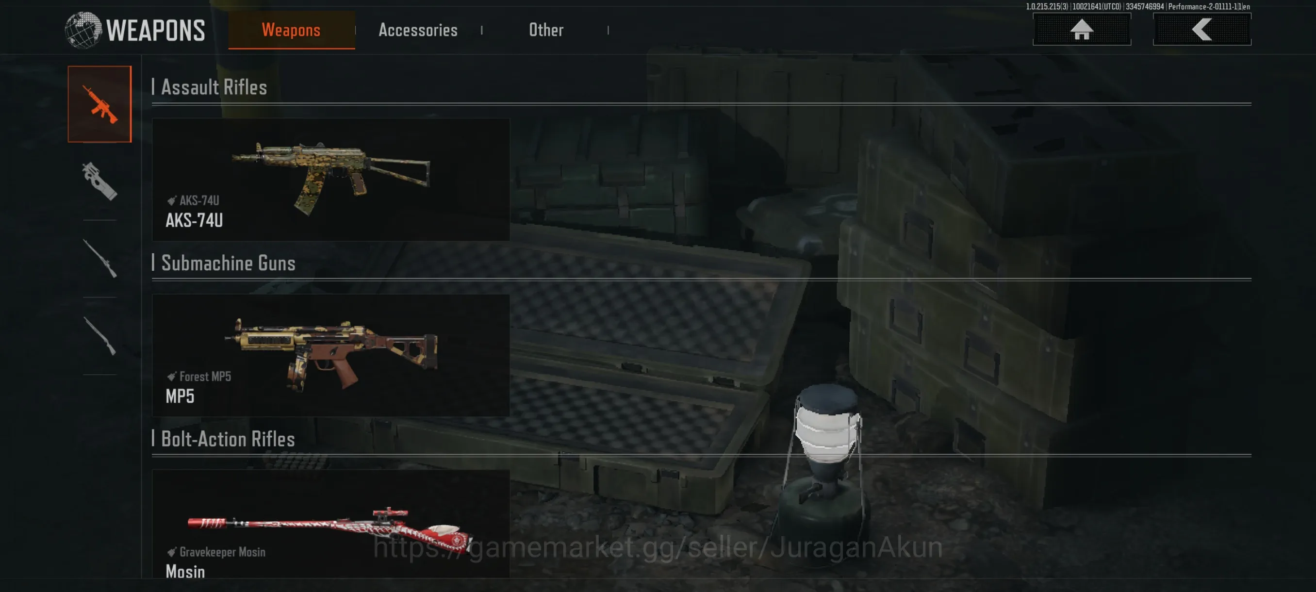 Arena Breakout Accounts [MOBILE]SV 11,8M|CV 11M|AKS74U, ForestMP5, GK Mosi image 3