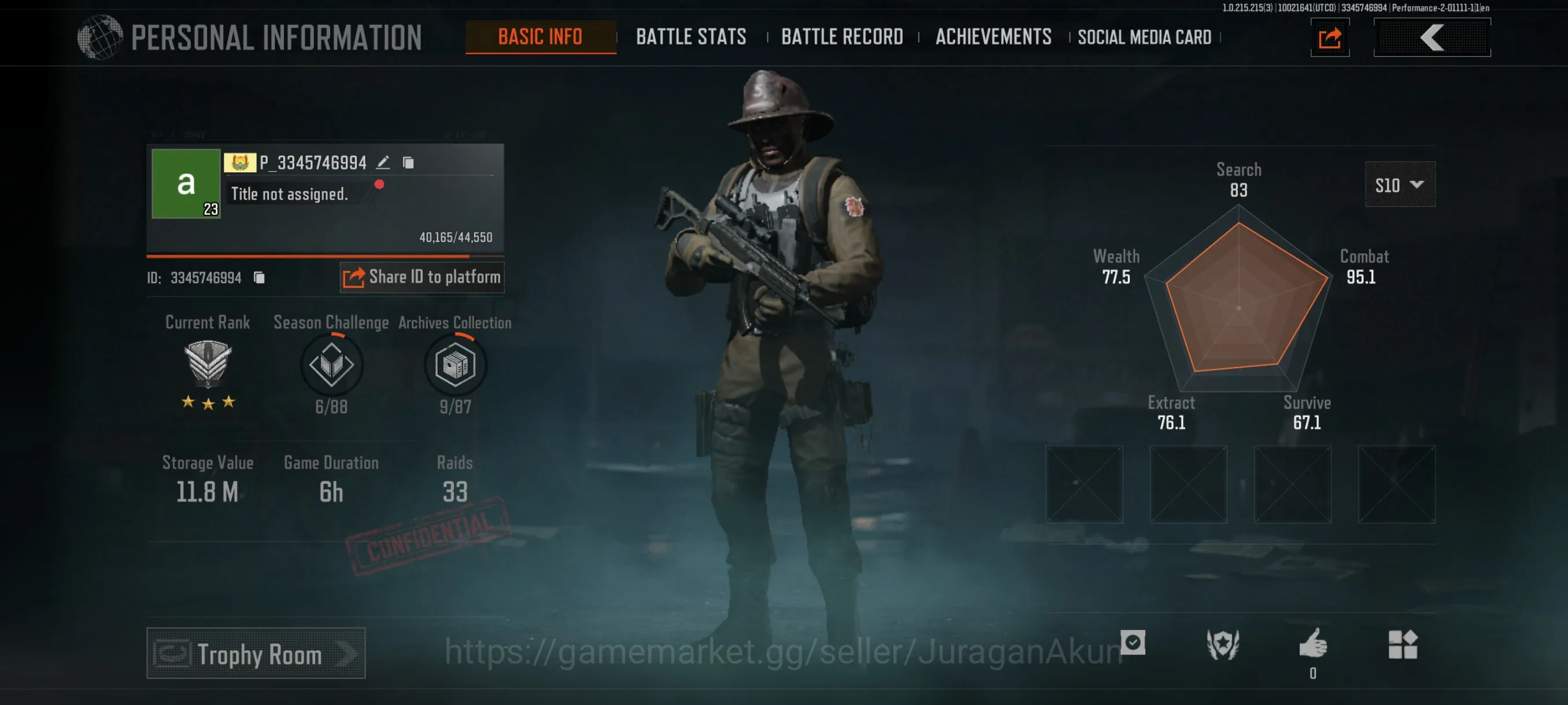 Arena Breakout Accounts [MOBILE]SV 11,8M|CV 11M|AKS74U, ForestMP5, GK Mosi image 5