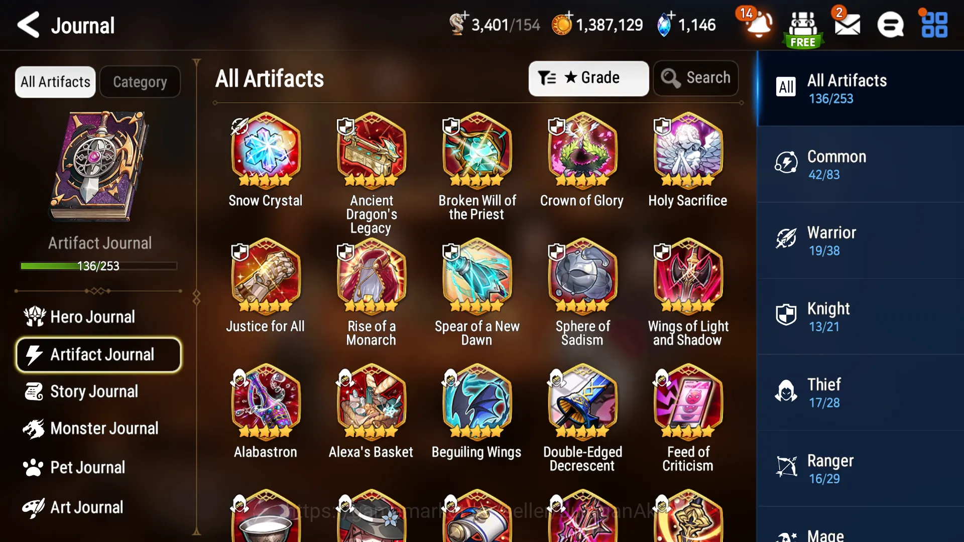 Epic Seven Accounts Mid-Tier Asia verif|ML15(NM Luna,Straze,BM Haste,Etc)&Fenne,Alencia,etc|1,146k SStone|WGBAC Auto 5