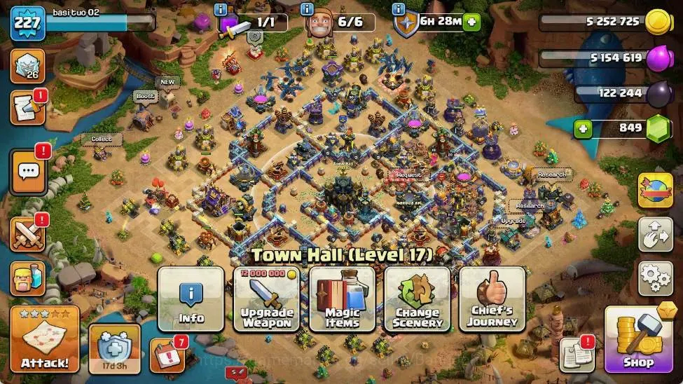 Clash of Clans Accounts Global | TH 17-BH 10 | LVL 227|HH 11|AQ 93 ,MP 64 image 2