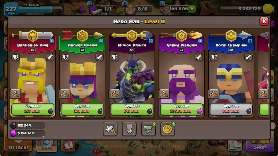 Clash of Clans Accounts Global | TH 17-BH 10 | LVL 227|HH 11|AQ 93 ,MP 64 image 7