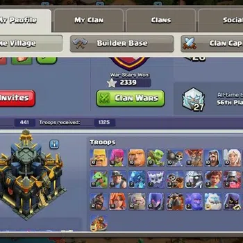 Clash of Clans High-End Global | TH 17-BH 10 | LVL 227|HH 11|AQ 93 ,MP 64  image 1