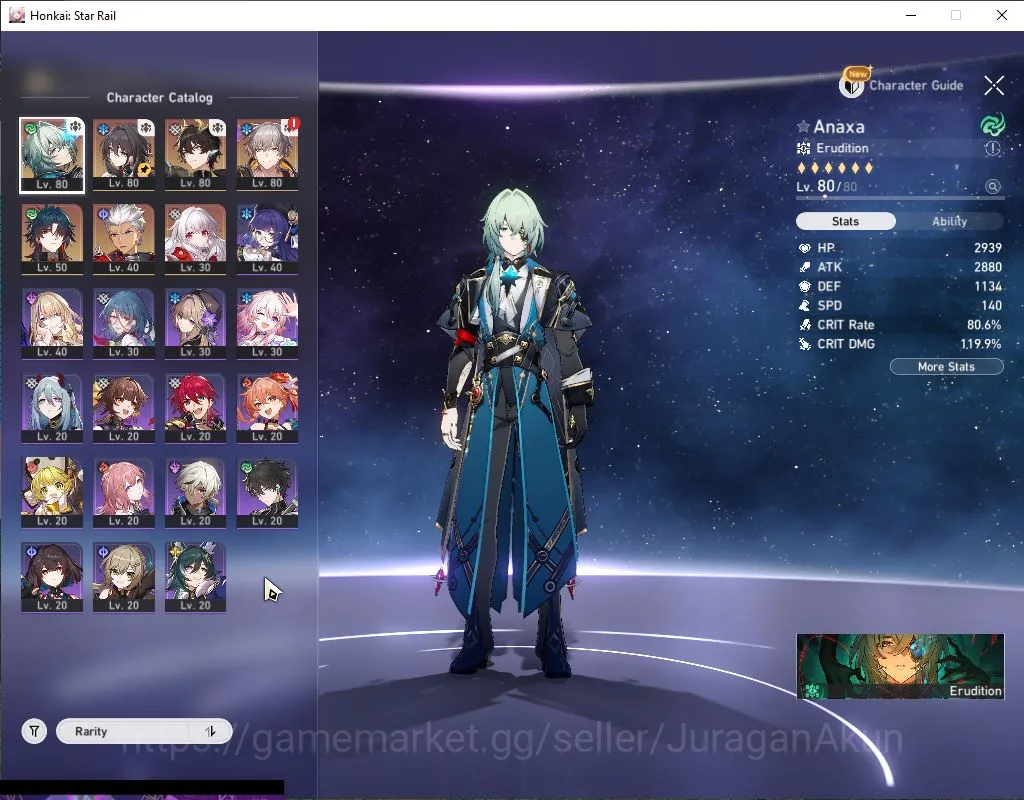 Honkai Star Rail Accounts ASIA |TL 60|4 Limited |Anaxa E2+Sign,Dante E1+Sign image 2