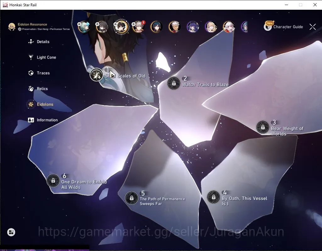 Honkai Star Rail Accounts ASIA |TL 60|4 Limited |Anaxa E2+Sign,Dante E1+Sign image 4