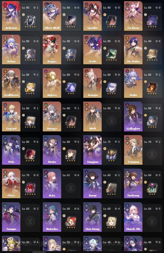 Honkai Star Rail Accounts Asia [TL70] 10 Limited (Archeron+Sign, SilferWolf, image 3