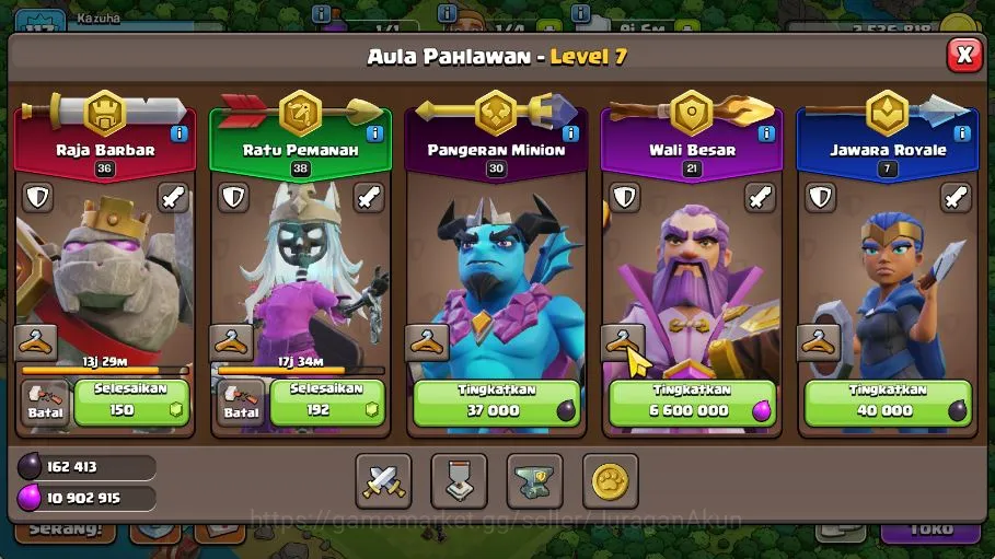 Clash of Clans Accounts TH 13 - BH 9 Lvl 117 |Thropy 1371| HH 7 |BK 36,AQ  image 4