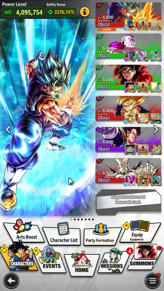 Dragon Ball Legends Accounts 260M Total Power|LV 157| 6 UL+ 23 LL|Super Seiyan image 2