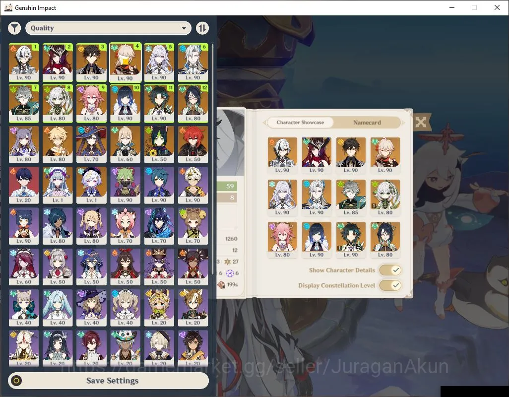 Genshin Impact End Game ASIA|AR 59|12 Limited+ 5 [5* Weapon]|[(Arlecchino  image 1