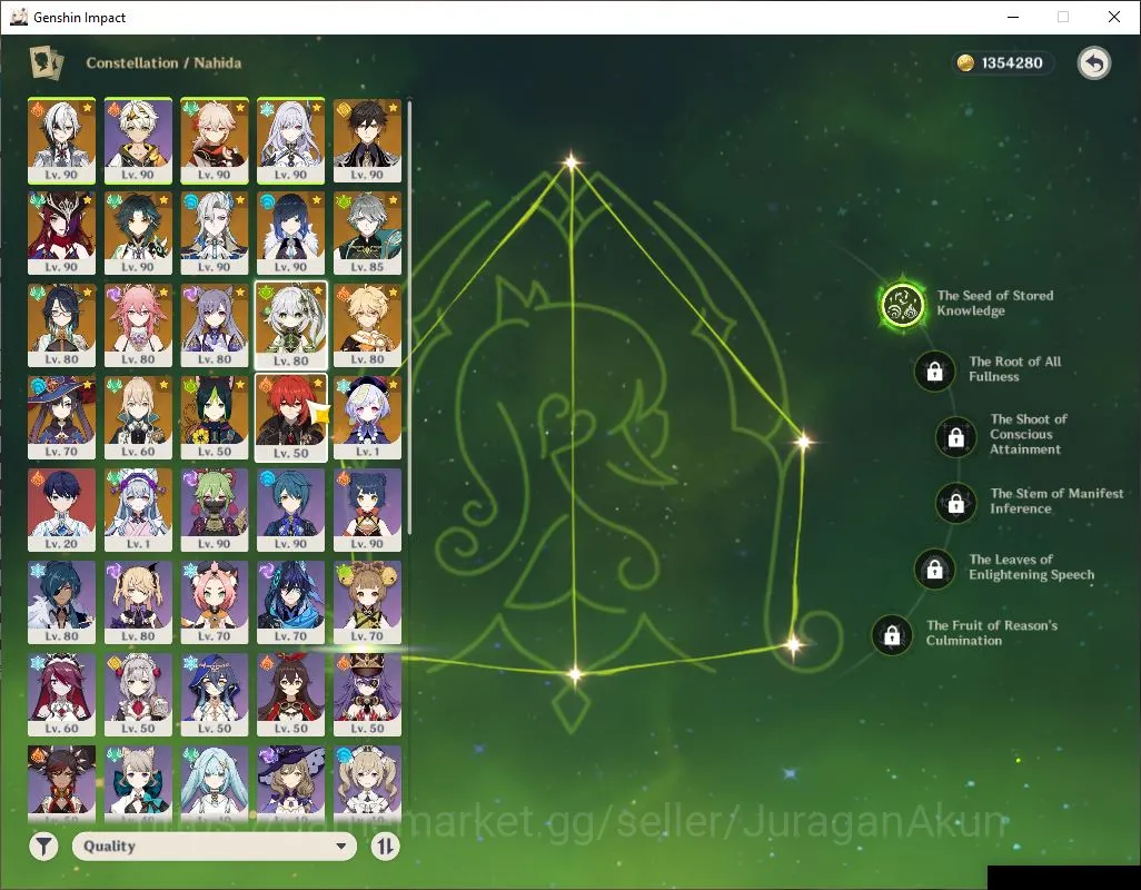 Genshin Impact Accounts End Game ASIA|AR 59|12 Limited+ 5 [5* Weapon]|[(Arlecchino C2,Xiao C1)+Sign,Nahida 4