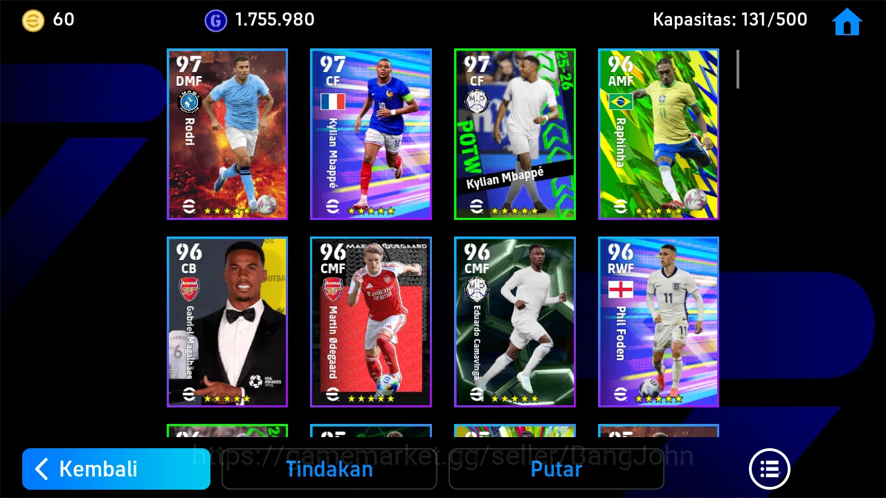 eFootball Accounts Power 3153 | david villa blitz | pedri bigtime | x image 2