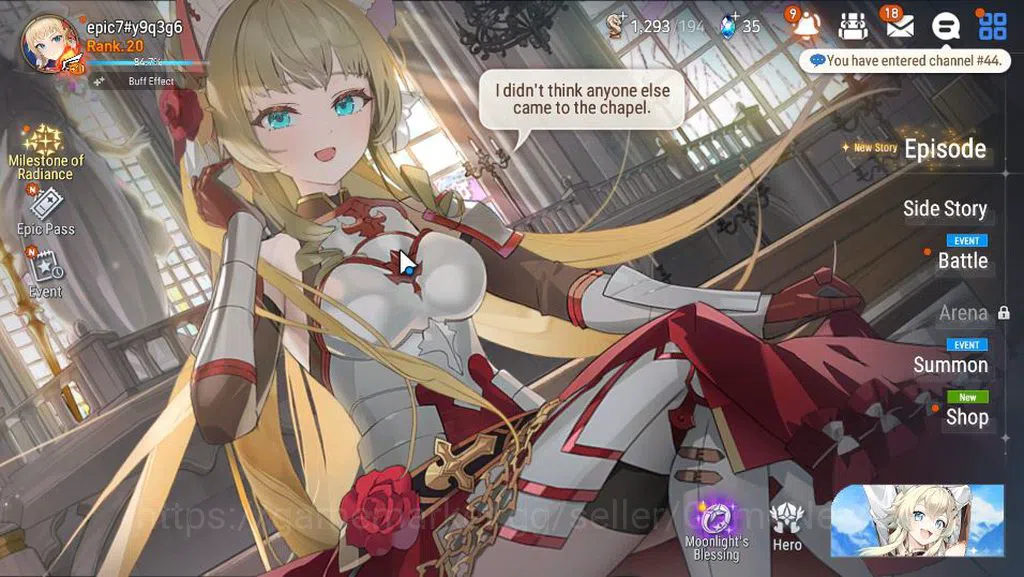 Epic Seven Accounts GLOBAL Unverif|New Era|2 ML (Har setti,Blood Moon image 1