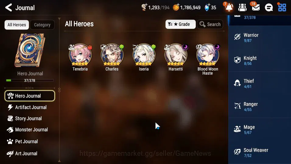 Epic Seven Accounts GLOBAL Unverif|New Era|2 ML (Har setti,Blood Moon image 14