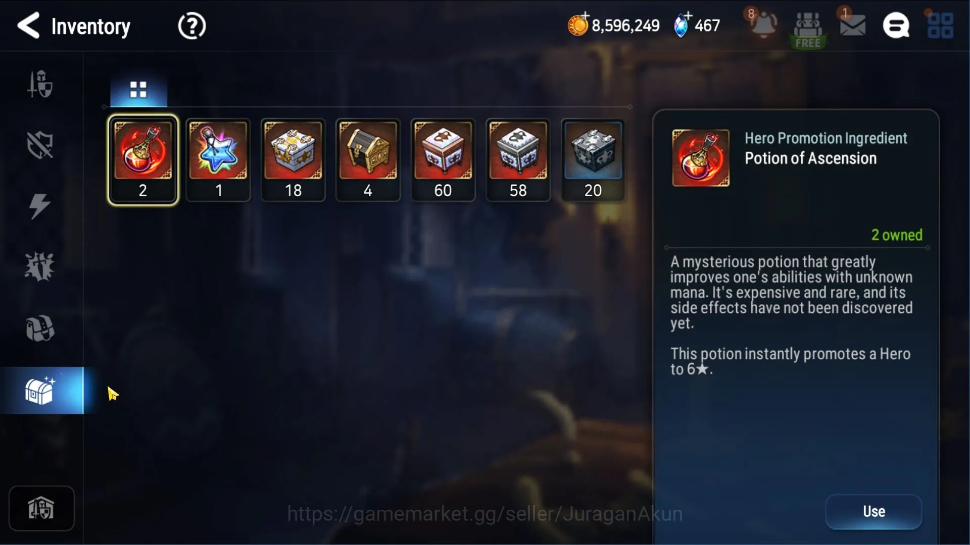 Epic Seven Accounts Mid-Tier Global Unverif|4ML(Tenebria,Cap Flan,Vildred,Belian)92Char|W auto hunt|2.4K Energy|PoH ON|Log 5