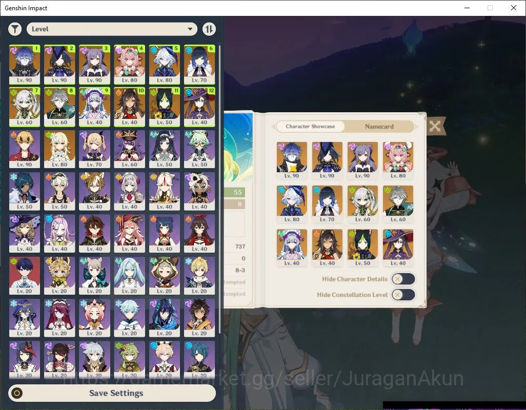 Genshin Impact Mid Game ASIA|AR 55| 7 Limited + 5 [5 Star's Weapon]|Clorin image 1