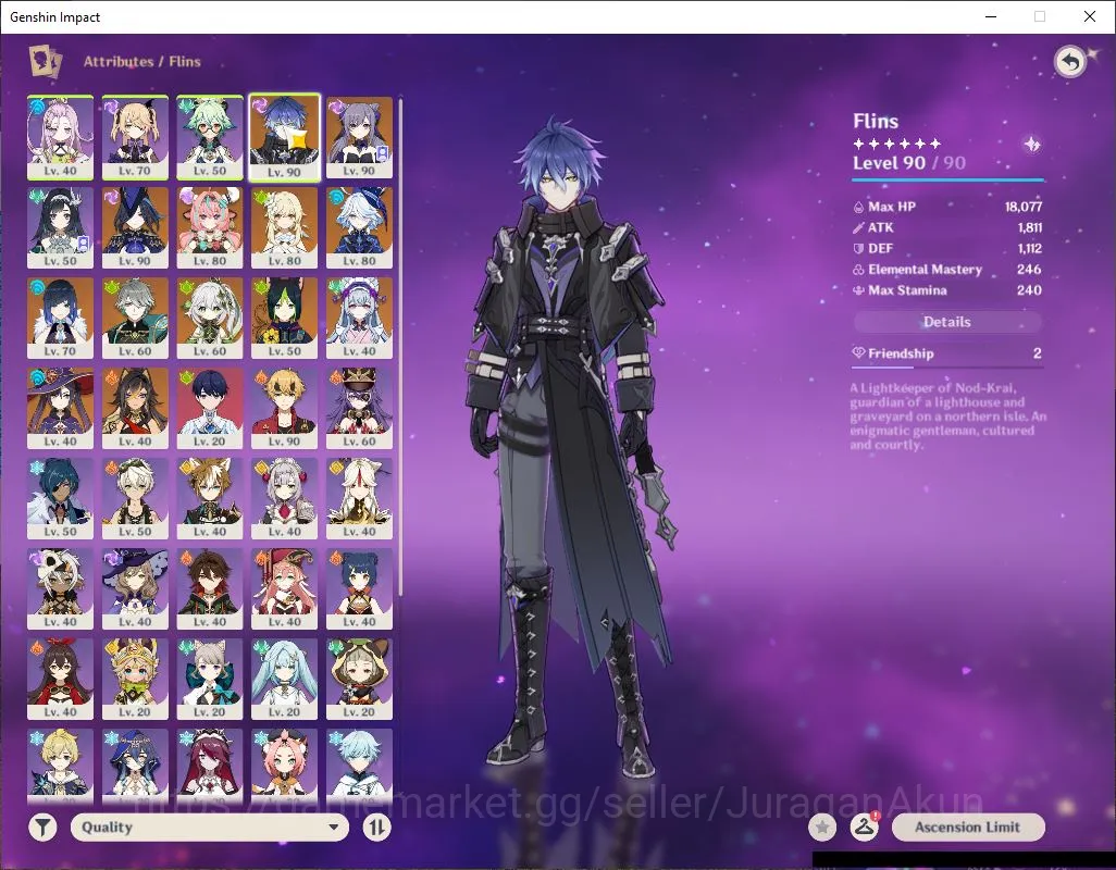 Genshin Impact Accounts Mid Game ASIA|AR 55| 7 Limited + 5 [5 Star's 3