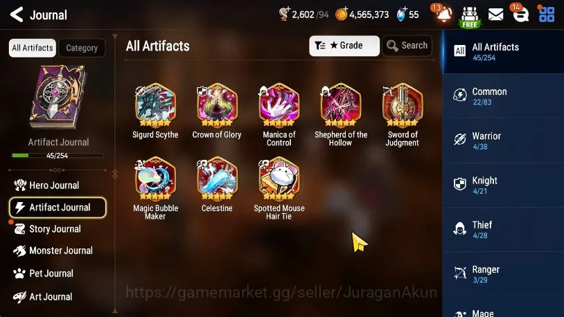 Epic Seven Accounts Mid-Tier Global Unverif|BestPvPStarter|6ML (Harsetti,Solitaria,UsChoux,etc)Limited Frida+Art|Bless 3
