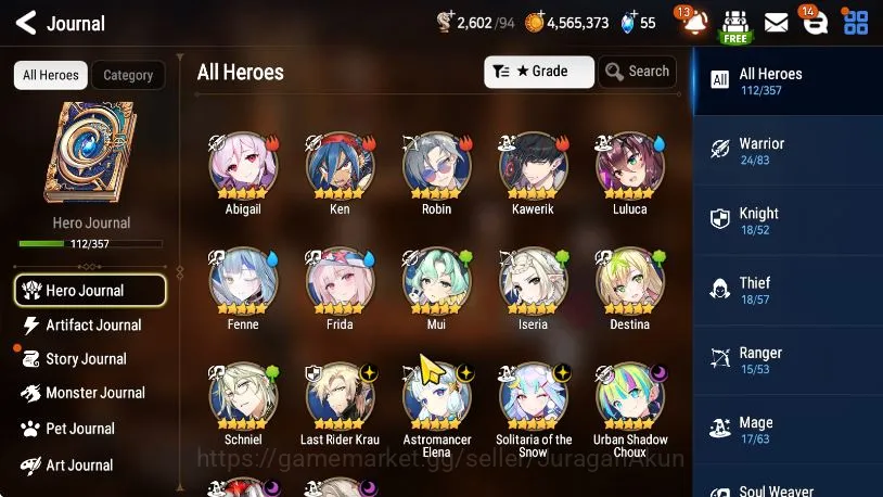Epic Seven Accounts Mid-Tier Global Unverif|BestPvPStarter|6ML (Harsetti,Solitaria,UsChoux,etc)Limited Frida+Art|Bless 8