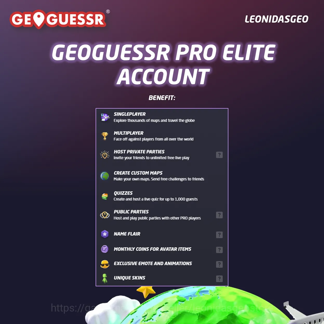 GeoGuessr Accounts GeoGuessr Pro Elite | 3 Months Subscription image 2