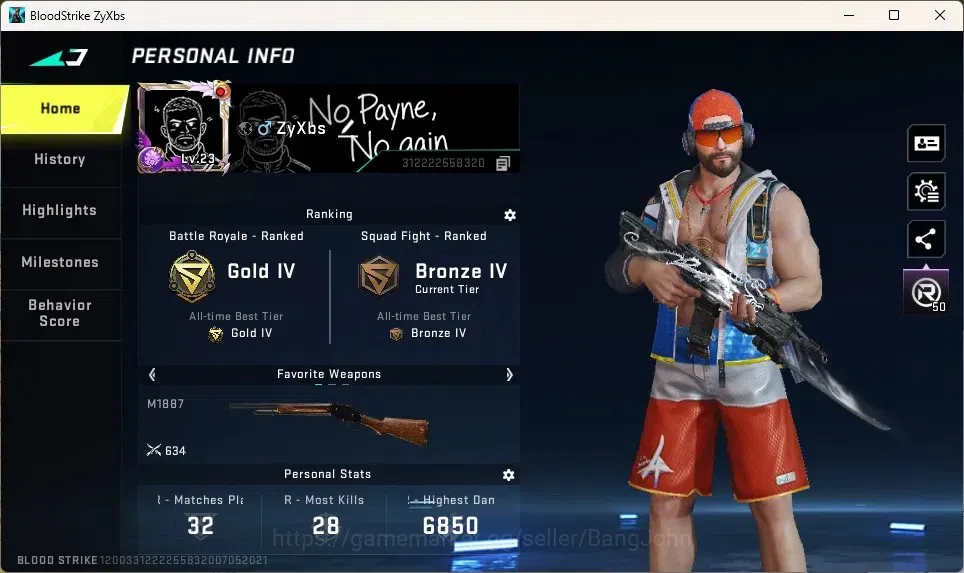 Blood Strike Accounts ASIA | 1 TR: MCX|1 BLEACH Striker|1 ULTRA Gun|2 UL image 1