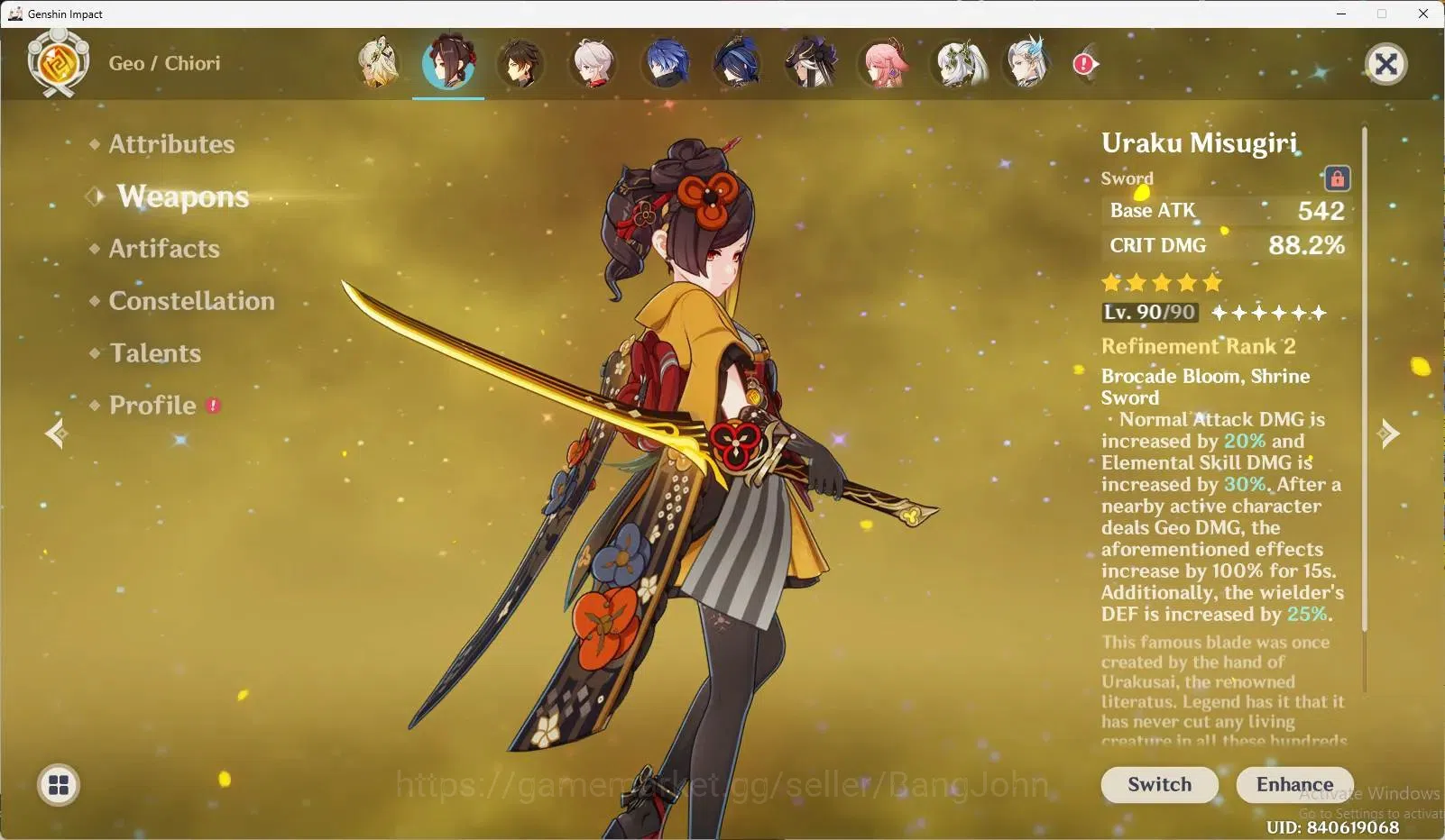 Genshin Impact Accounts ASIA|AR 60|19Limit+6Sign(Yae Miko,Neuvillette,Arle image 7
