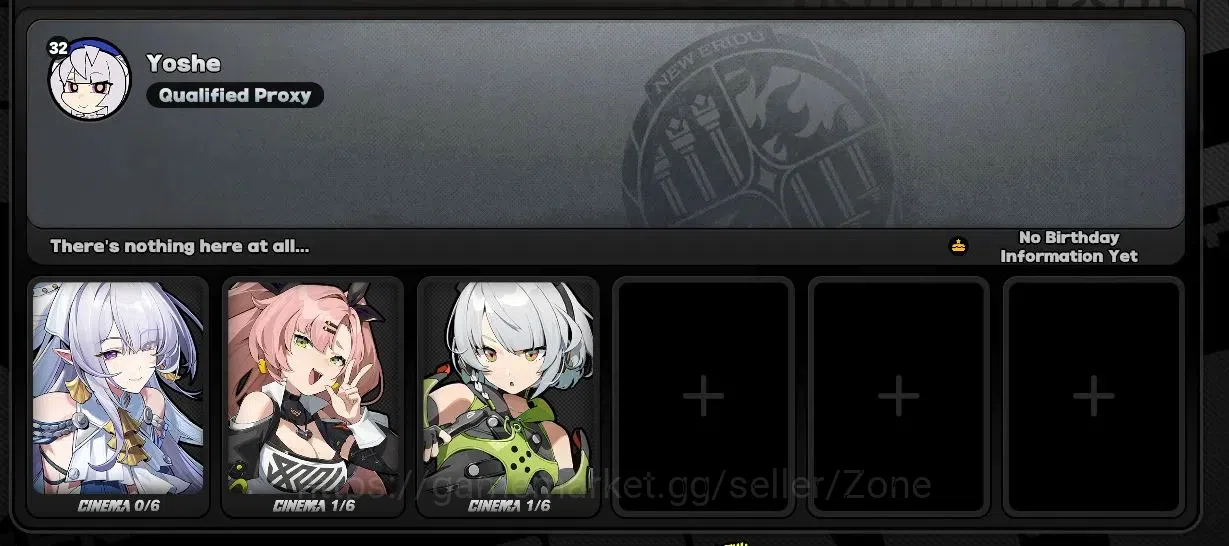 Zenless Zone Zero Accounts Mid-Game ASIA|L32 Proxy|L30 Velina, L30 Corin, L30 Nicole|4x 5* W-Engines, 1x 6* Drive 9