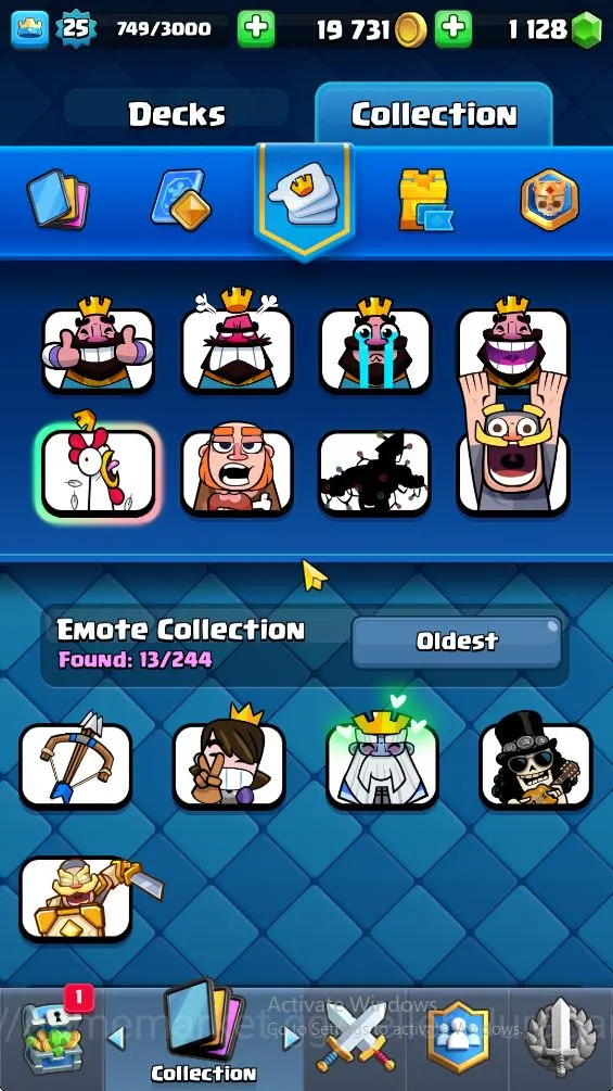 Clash Royale Accounts Midgame Lvl 25| Trophy 4215 | KTL 9 | Card 78 | 3 Evo, 3 Legend, 22 Epic, 26 Rare, 27 Common | 1128 3