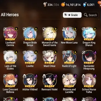 Epic Seven Accounts High-End ASIA UnVerif|21 ML(Rhiana & Luciella,Lisette,TR Elvira,LOT Scales,etc)+Haru+Art,Tori,AS