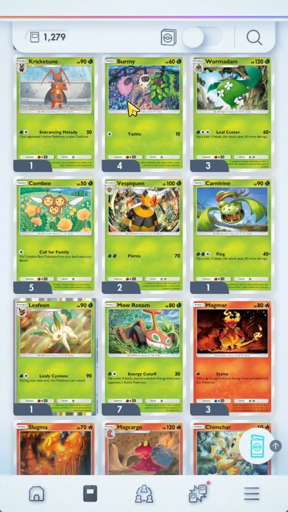 Pokémon TCG Pocket Accounts Lv 25 |1279 Cards| 50 Ex + 1 Crown(Mew Crown, Full image 3