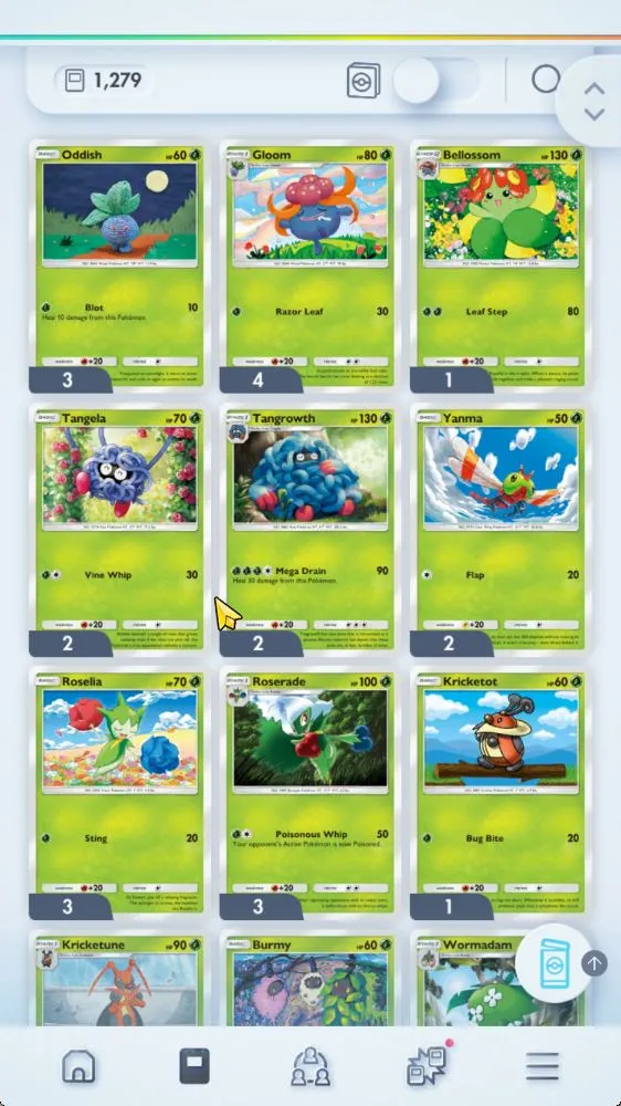 Pokémon TCG Pocket Accounts Lv 25 |1279 Cards| 50 Ex + 1 Crown(Mew Crown, Full image 5