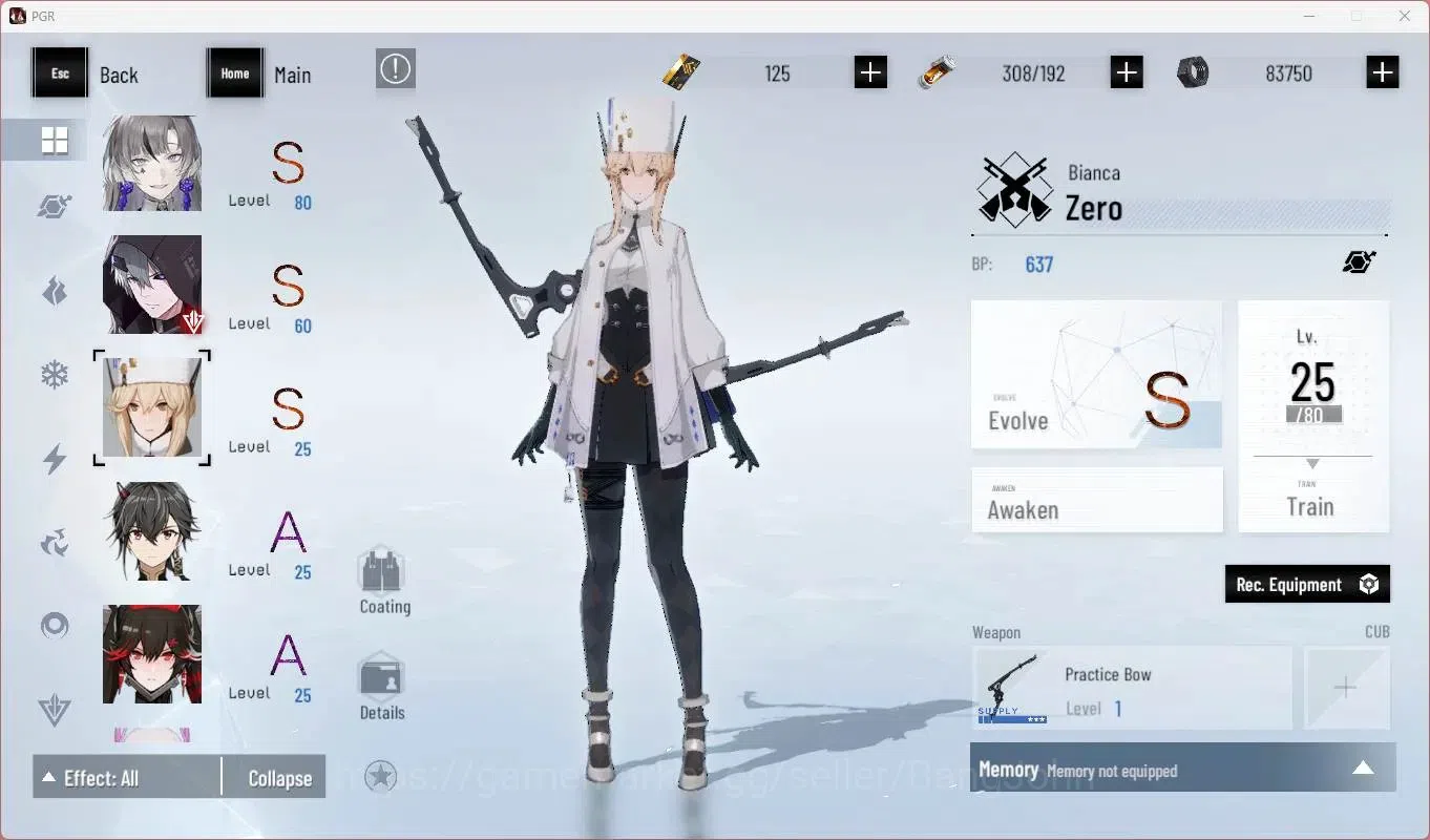 Punishing: Gray Raven Accounts Starter ASIA |Lv69|Ready Gatcha|[SS Liv L,S Lucia CW,S Lilith D]+Sign, Etc|BC 125|YC 10