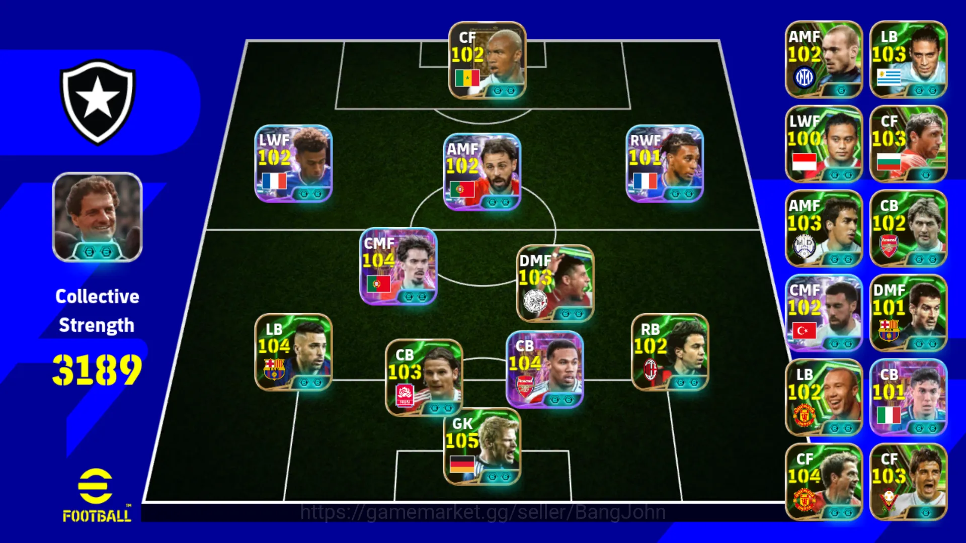 | Power 3189 | Vitinha showtime | Gabriel Magalhaes Showtime | Jordi Alba Epic DB| EFB254B eFootball Others | Power 3189 | Vitinha showtime | Gabriel Magalha image 1