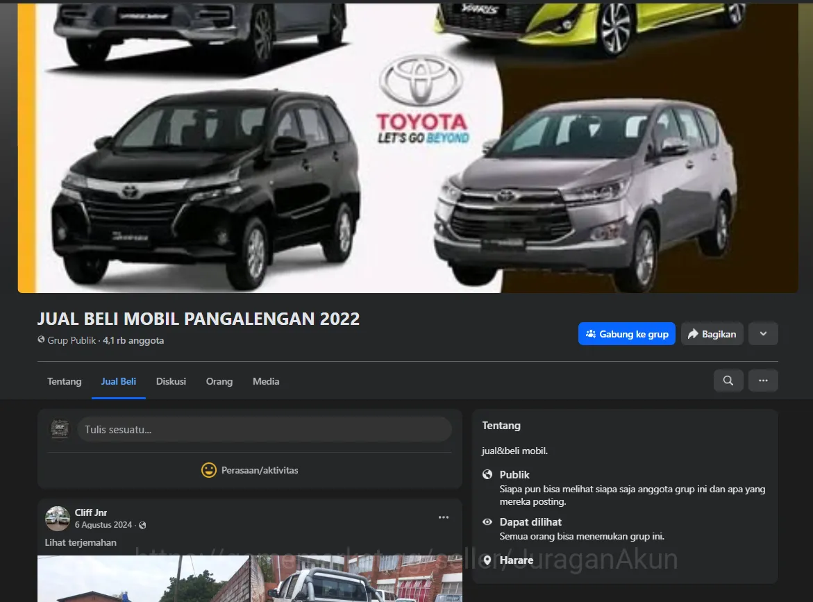 Facebook Groups Public JUAL BELI MOBIL PANGALENGAN 2022