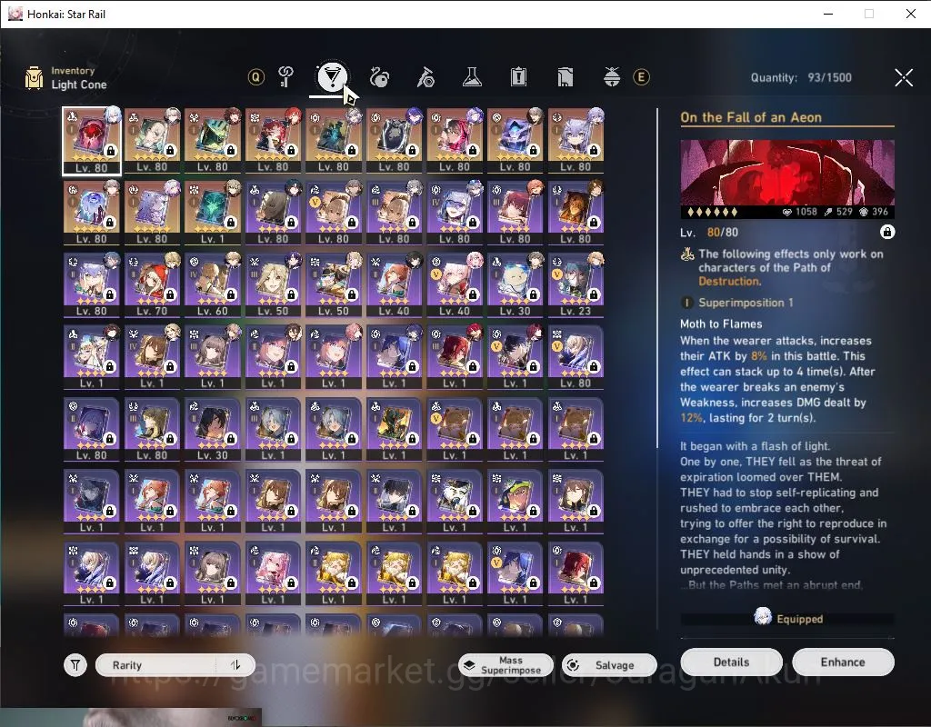 Honkai Star Rail Accounts End Game ASIA|TL70|11 Limited[Castorice+Sign,Firefly+Sign,Acheron+Sign,Luocha,Jingliu,Etc]|3K 10