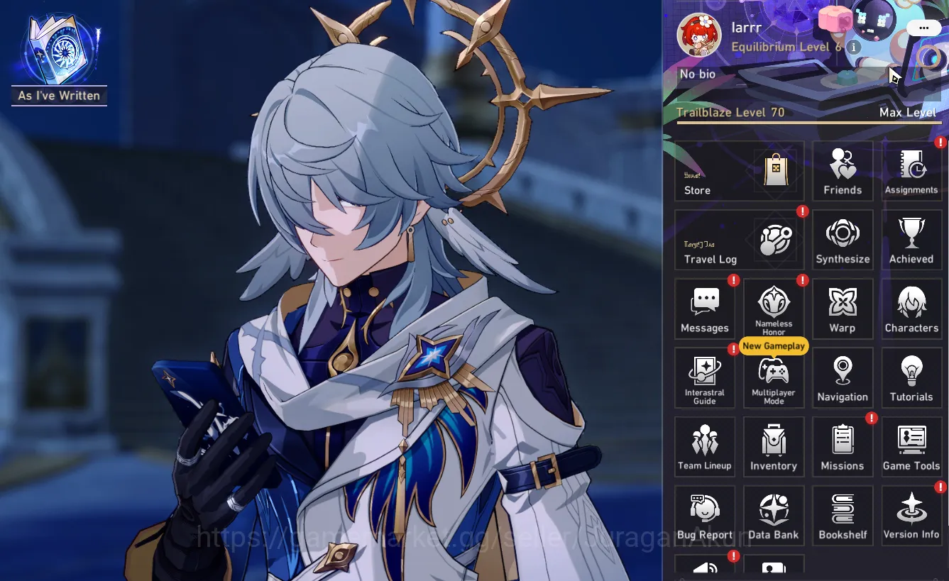 Honkai Star Rail Accounts Mid Game ASIA [TL70] 8 Limited (Castorice E1+Sign S2,The Herta+Sign,Ruan Mei 2