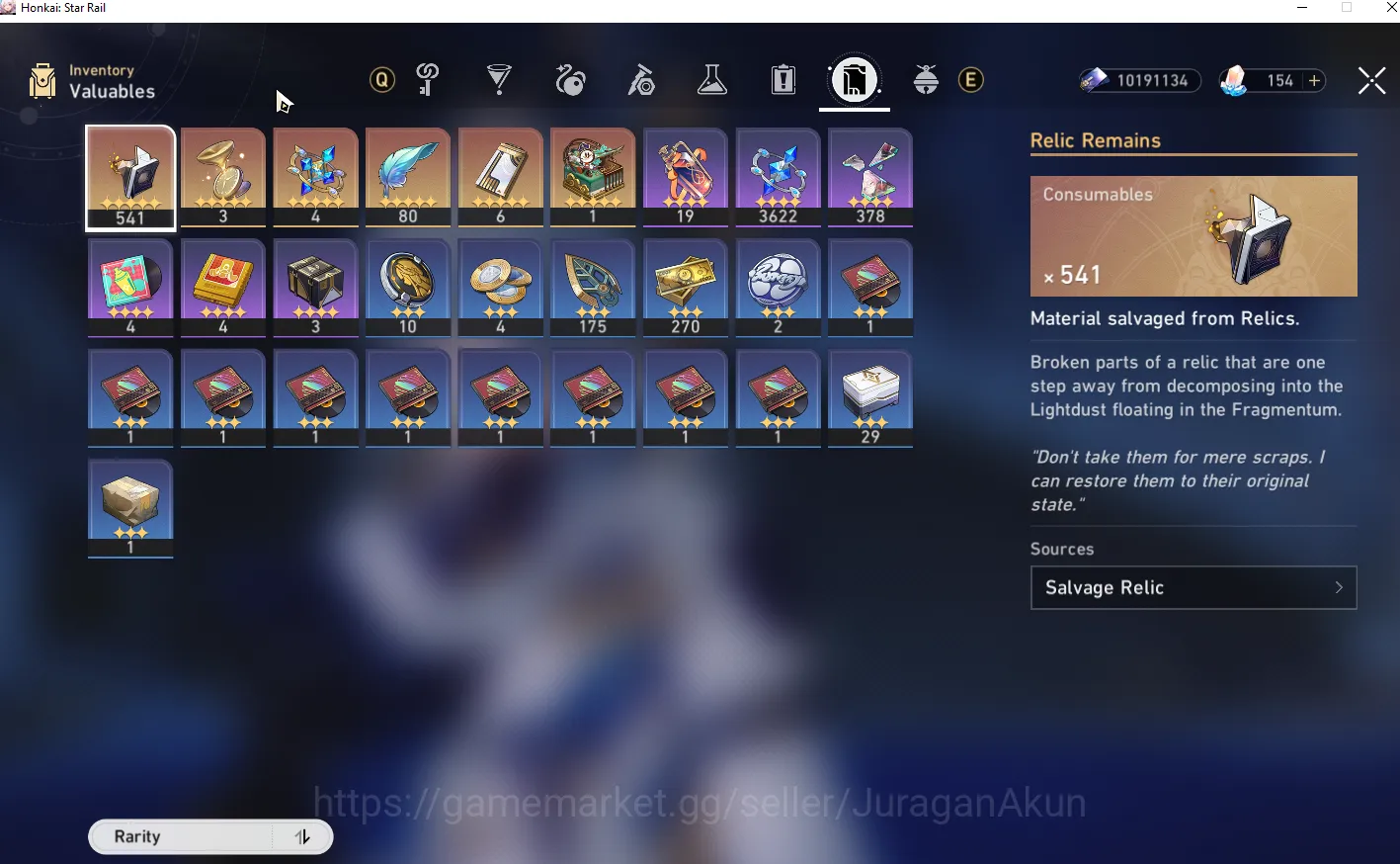 Honkai Star Rail Accounts Mid Game ASIA [TL70] 8 Limited (Castorice E1+Sign S2,The Herta+Sign,Ruan Mei 6