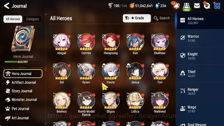 Epic Seven Accounts Mid-Tier Asia Unverif|EndGame|17ML 2