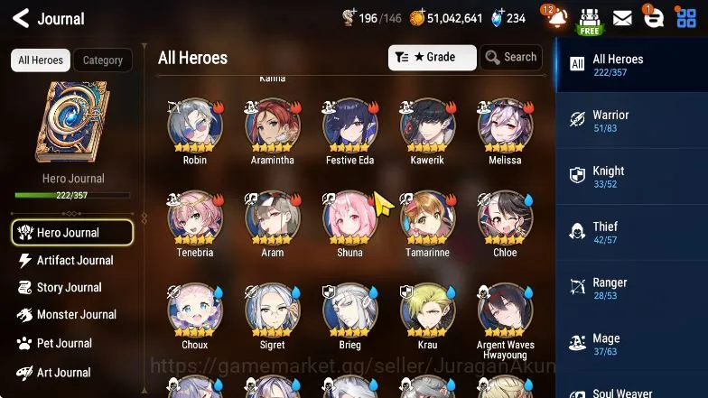 Epic Seven Accounts Mid-Tier Asia Unverif|EndGame|17ML 3